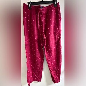 GAP Pajama Bottoms - Red with White Dots